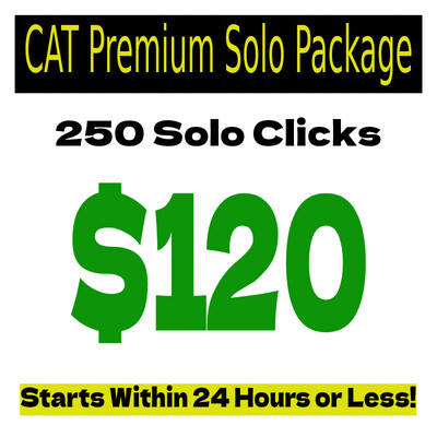 CAT 250 Premium Tier 1 Only Solo Clicks