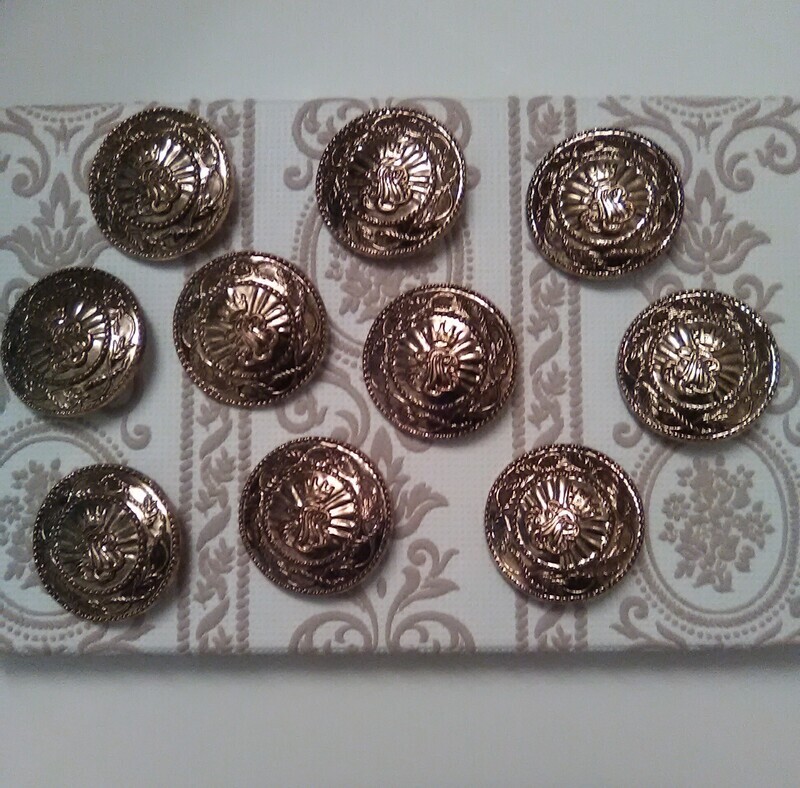 Boutons décoratifs en plastique (Lot de 10 unités)