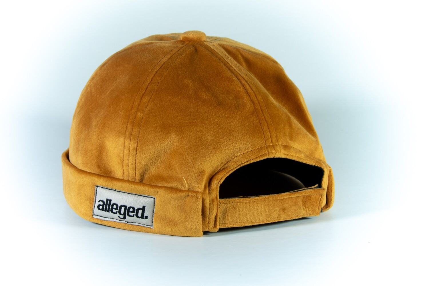 Gold Velvet Statement Cap