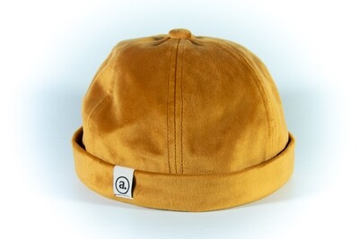 Gold Velvet Statement Cap
