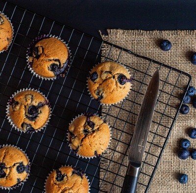 6 Gluten Free Blueberry Muffins