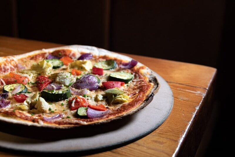 Vegan Supreme Pizza (V) (Available Gluten Free)