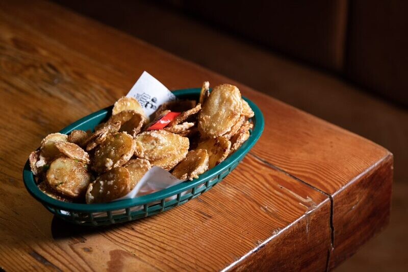 Westside Potato Slices served with truffle mayo &amp; parmesan.