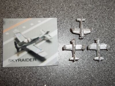 MTM010A - 1/700th Scale Sky Raider AEW - Folded Wings (Pack of 3) by MT Miniatures