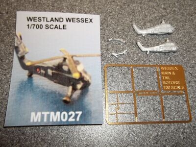 MTM027 - 1/700th Scale Wessex Helicopter by MT Miniatures