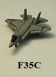 MTM060 - 1/700th Scale F35C Lightning II Jet (Pack of 10) by MT Miniatures