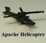 MTM061 - 1/700th Scale Apache Helicopter (Pack of 10) by MT Miniatures