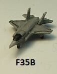 MTM062 - 1/700th Scale F35B Lightning II Jet (Pack of 10) by MT Miniatures