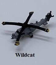 MTM071 - 1/700th Scale Lynx Wildcat Helicopter (Pack of 10) by MT Miniatures