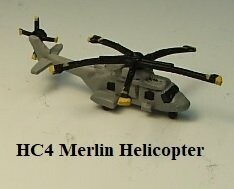 MTM069 - 1/700th Scale Merlin HC4 Commando Helicopter (Pack of 10) by MT Miniatures
