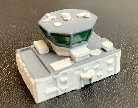 MTM085 - 1/700th Scale Cold War Control Tower by MT Miniatures