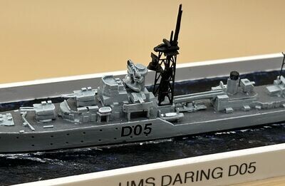 MTM093 - 1/700th Scale HMS Daring, Daring Class Destroyer c.1949 by MT Miniatures