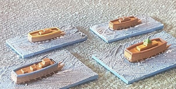 MTMAHB008 - 1/1200th scale Korean Ship - Mixed Panokseon (Pack of 10) by MT Miniatures