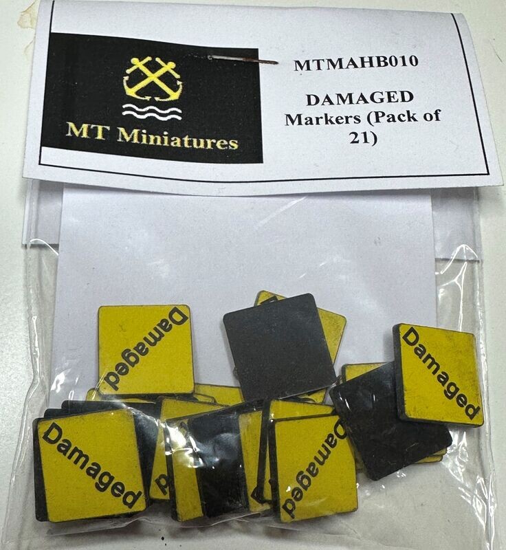 MTMAHB010 - Damaged Markers for War Gamers by MT Miniatures