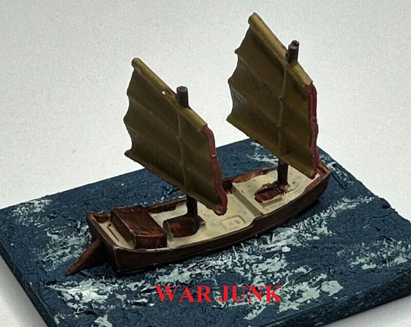 MTMAHB020 - 1/1200th scale Generic Ship - War Junk (Pack of 9) by MT Miniatures
