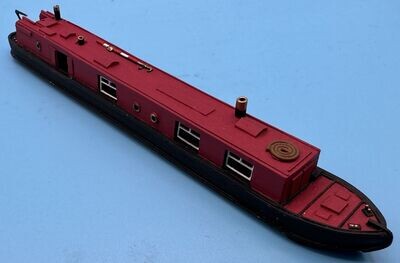 MTMROO001 - OO Gauge 45ft Accommodation Narrow Boat - Painted by MT Miniatures