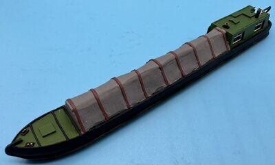 MTMROO005 - OO Gauge 45ft Covered Barge - Painted by MT Miniatures