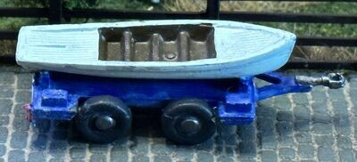 MTMROO011 - OO Gauge Boat on Trailer - Casting by MT Miniatures
