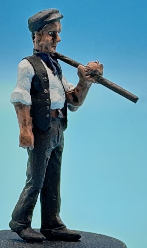 MTMO11 - O Gauge Figure, Worker No. 3 - Casting by MT Miniatures
