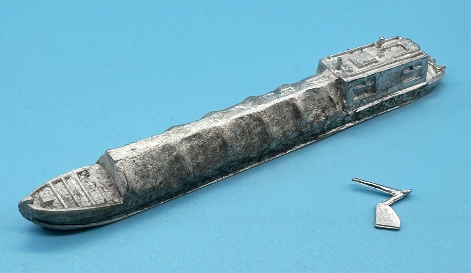 MTMN05 - N Gauge 45 ft Covered Barge Kit - by MT Miniatures