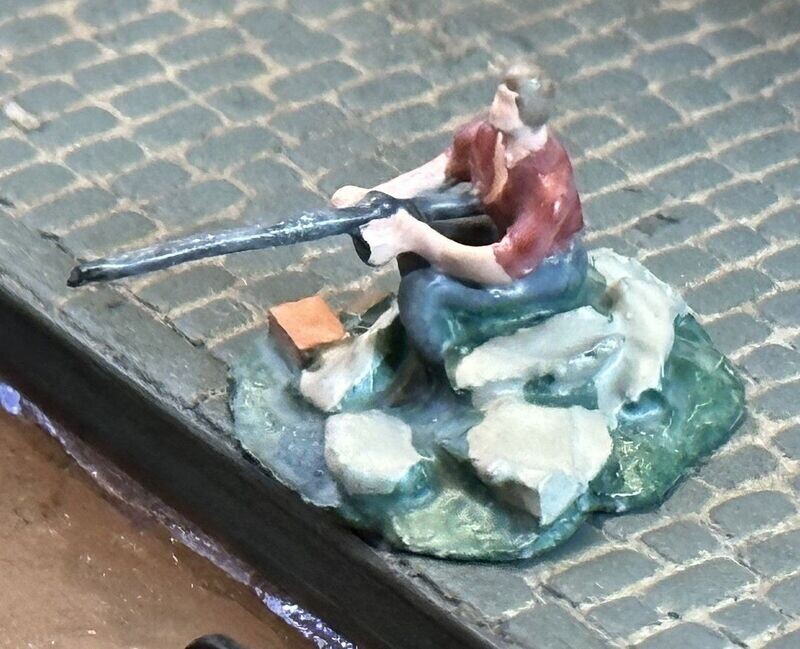 MTMROO006 - OO Gauge Man Fishing - Casting by MT Miniatures