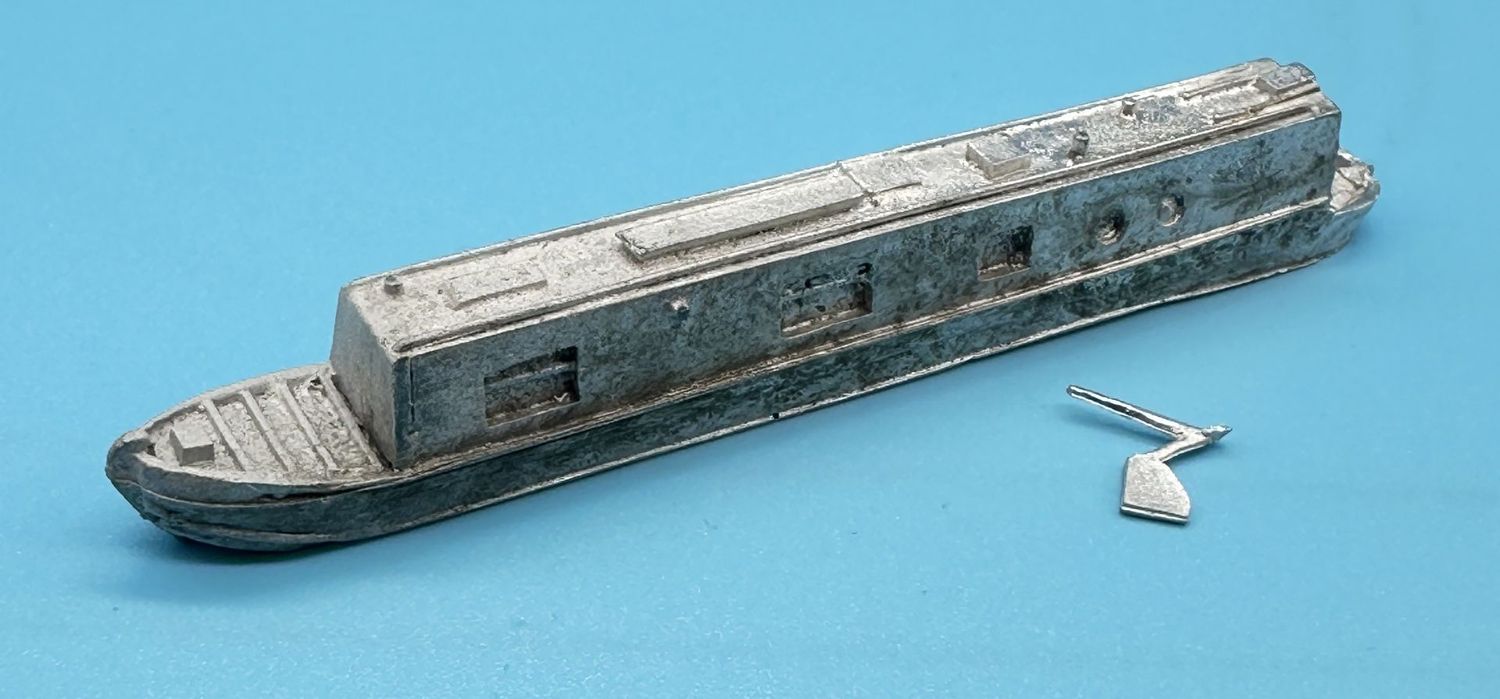 MTMN01 - N Gauge 45 ft Accommodation Narrow Boat - Kit by MT Miniatures