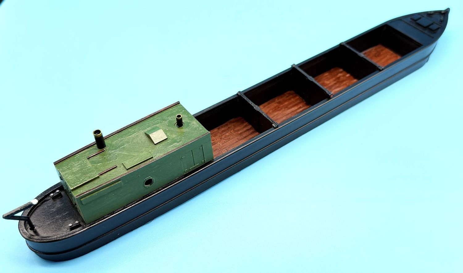 MTMO16 O Gauge 45ft Working Barge with covered load bay option. MTMO16 O Gauge 45ft Working Barge with covered load bay option.