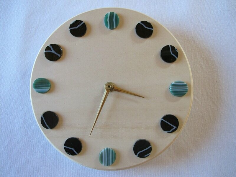 Streifenachat Wanduhr Streifenachat Wanduhr