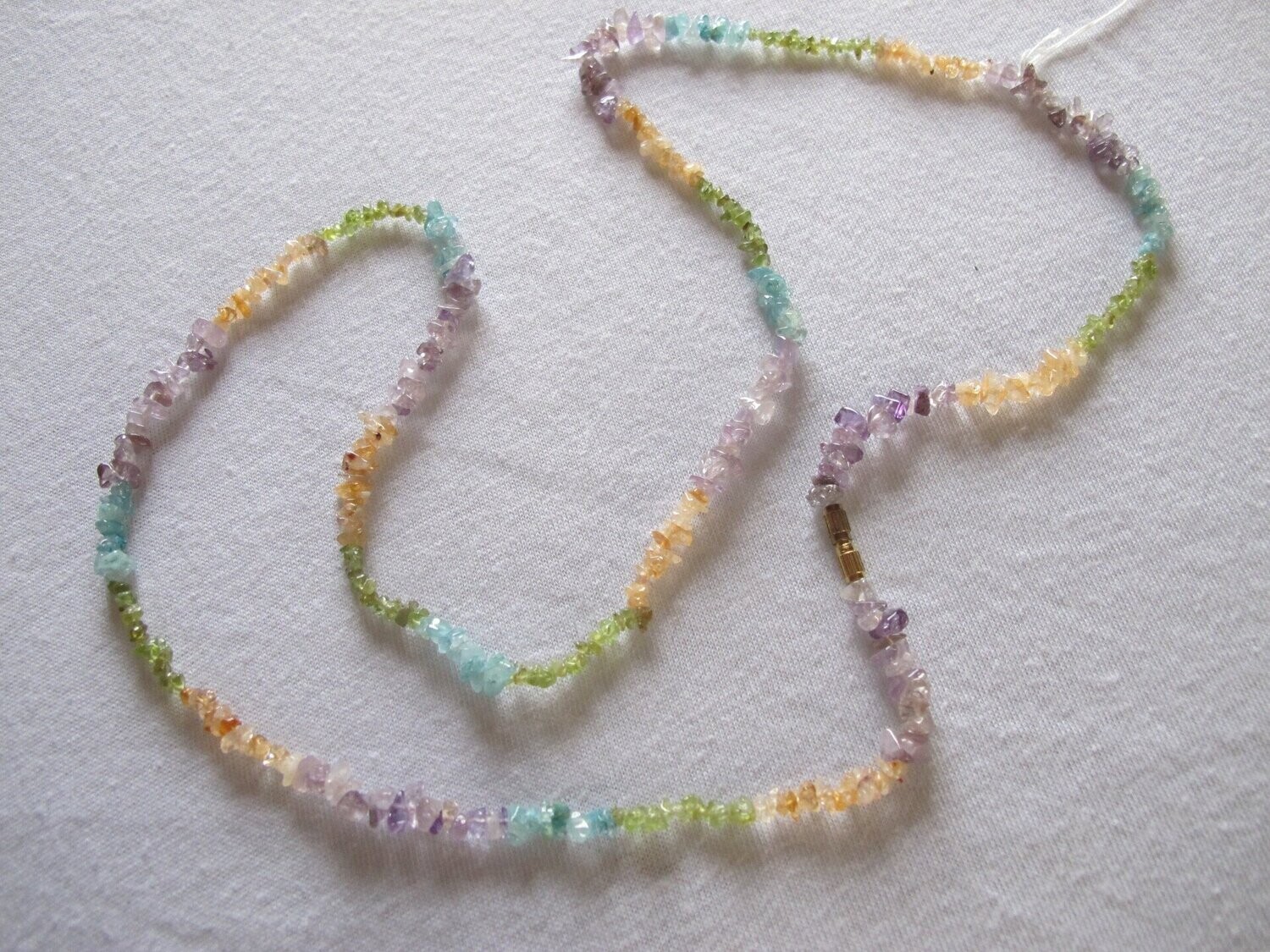 Splitterkette - Amethyst, Citrin, Peridot, Topas