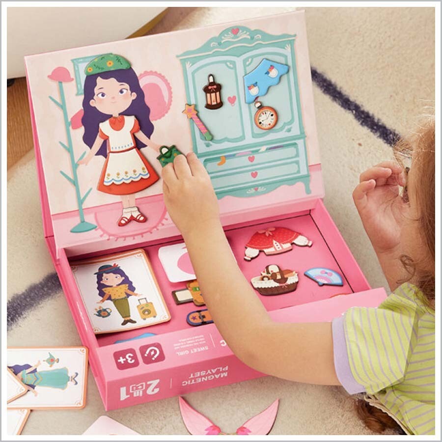Magnetic Puzzle -Sweet Girl 百變磁力拼圖 - 甜心女孩