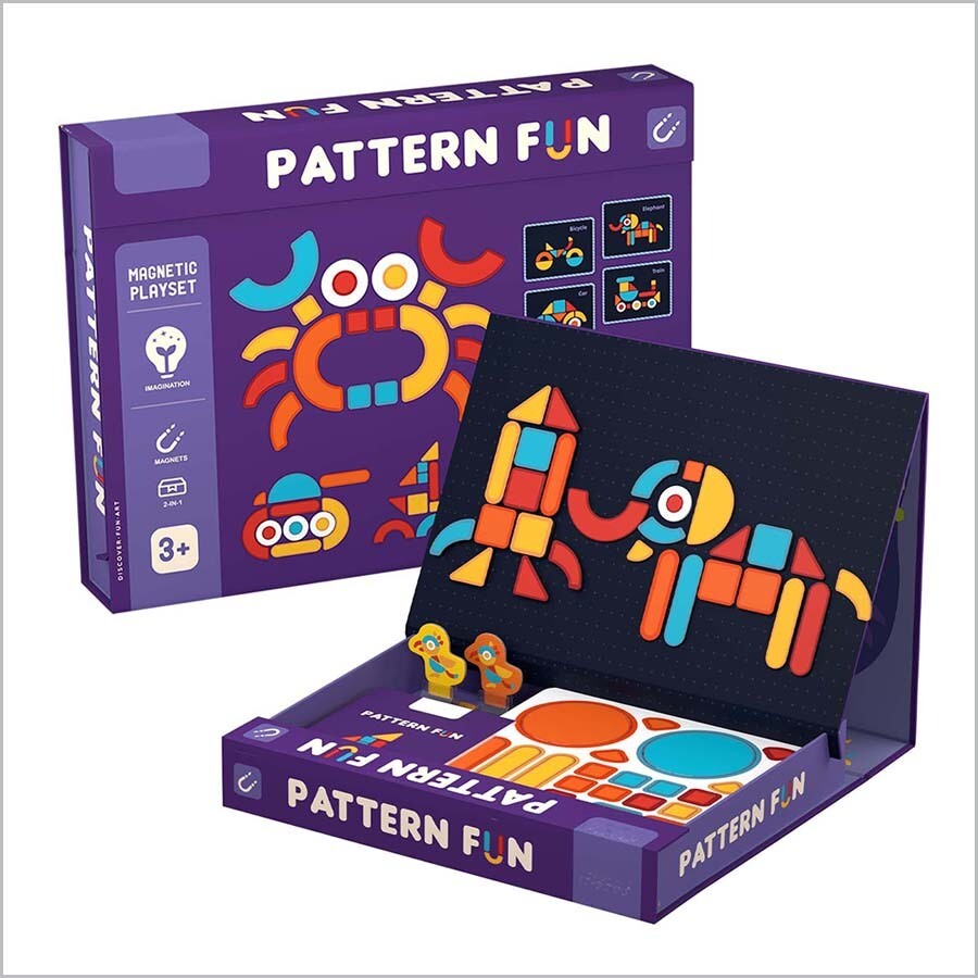 Pattern Fun 磁力貼遊戲套裝 - 幾何拼圖