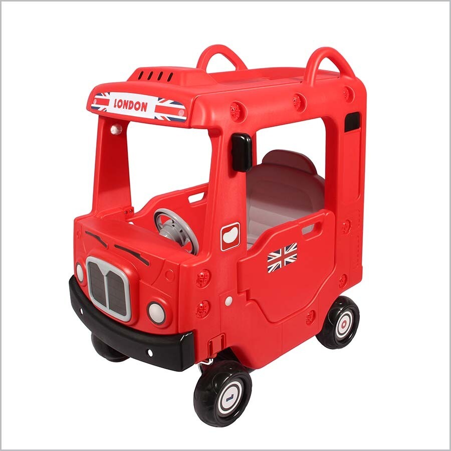 Rooftop Bus Car 有頂玩具巴士車, Color: Red
