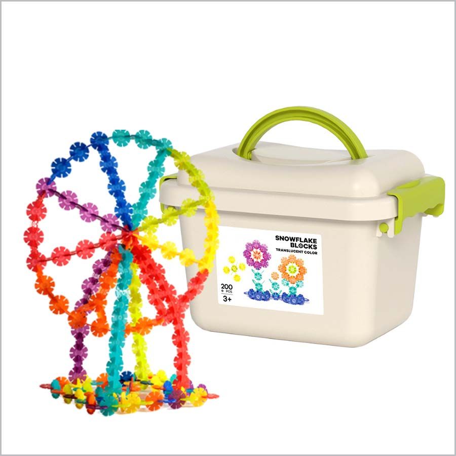 Color Snowflake 200pcs 益智雪花片 200塊