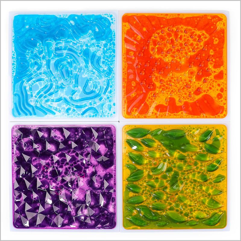 3D Texture Liquid Floor 4pcs  3D 紋理液態流動地墊 4塊