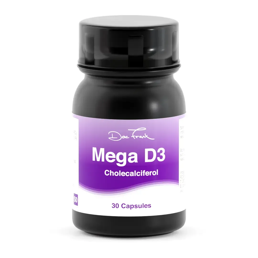 Doc Frank&#39;s Mega D3 (Cholecalciferol) x 30 capsules