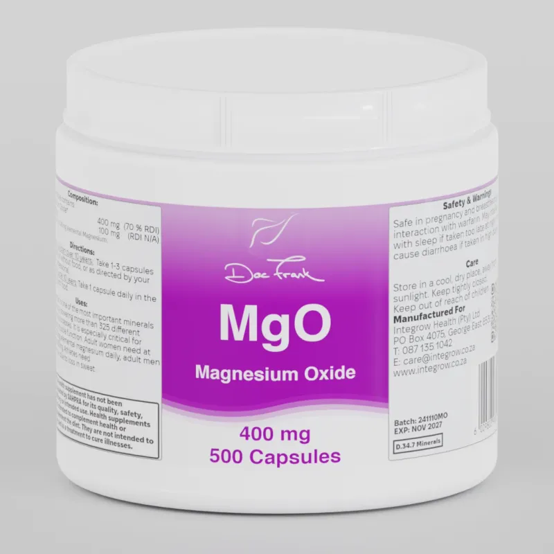MgO (240 mg Magnesium) x 500 capsules