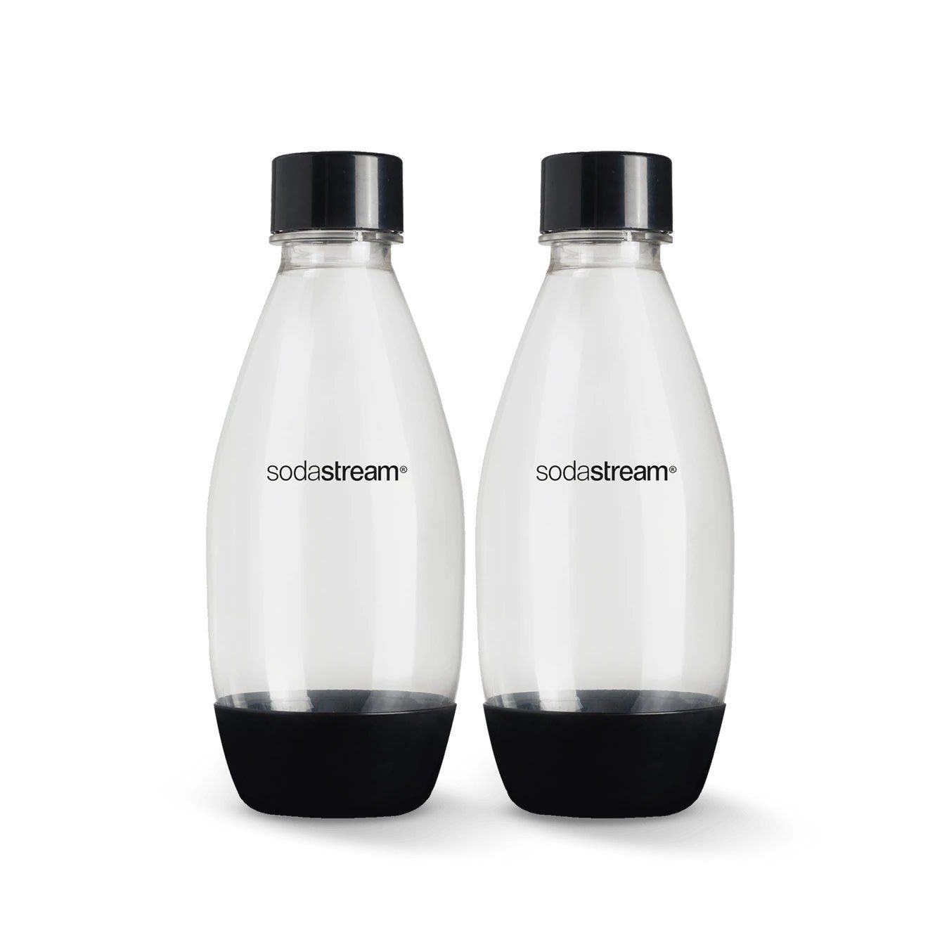 0.5 liter Black Dishwasher Safe Sodastream Bottles, set of 2