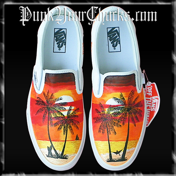 sunset painted vans