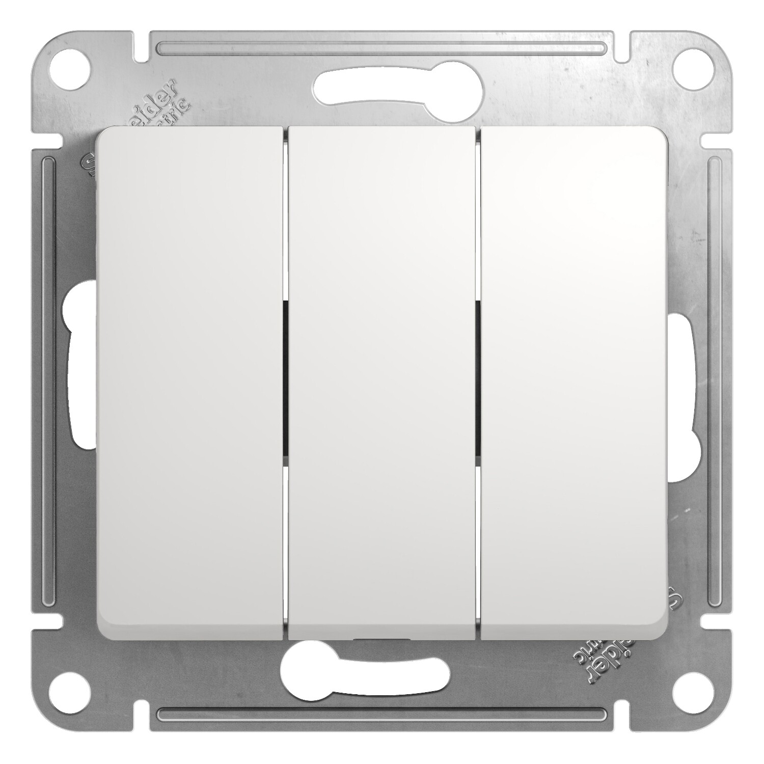 Выключатель механизм Schneider Electric Glossa сх.3 3-клавишный белый GSL000131 Выключатель механизм Schneider Electric Glossa сх.3 3-клавишный белый GSL000131