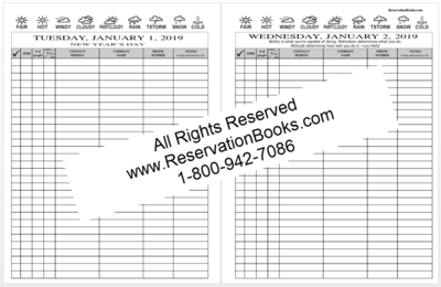 1 pg/day Reservation Book-Spiral Bound (2026)