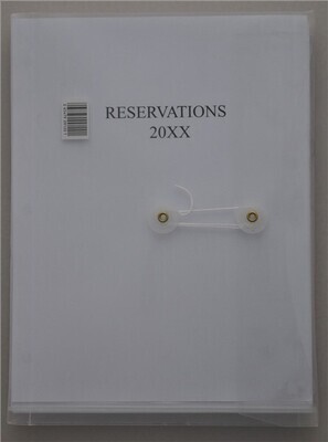 1 pg/day Reservation Book-Three Ring Refill pages only (2024)