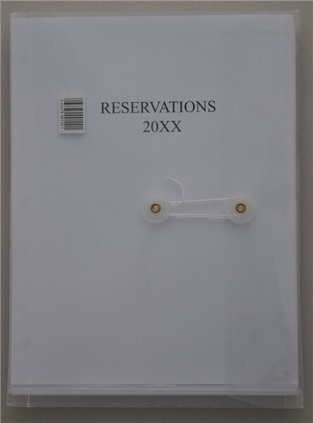 2 pg/day Reservation Book-Three Ring Refill pages only (2024)