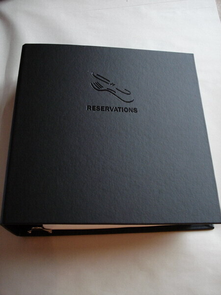 2 pg/day Reservation Book-Three Ring Napa Leather Binder (2023)
