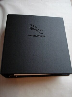 2 pg/day Reservation Book-Three Ring Napa Leather Binder (2025)