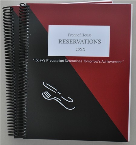 Front of House Reservation Book-Spiral Bound (2024)