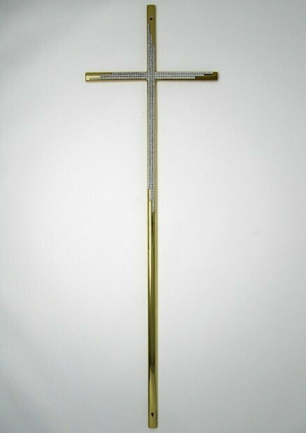 Art. 436 CROCE IN ZAMA ORO LUCIDO CON GLITTER