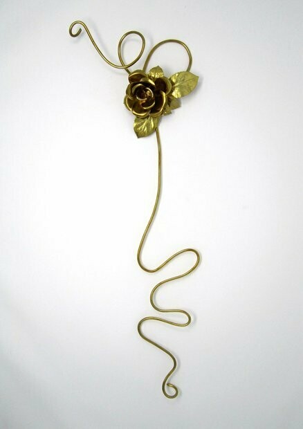 Art. FIORE DECORO IN OTTONE PER COFANO