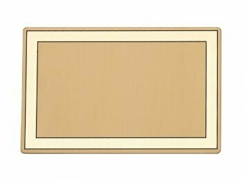 Art. 118 TARGHETTA IN ALLUMINIO PER COFANO