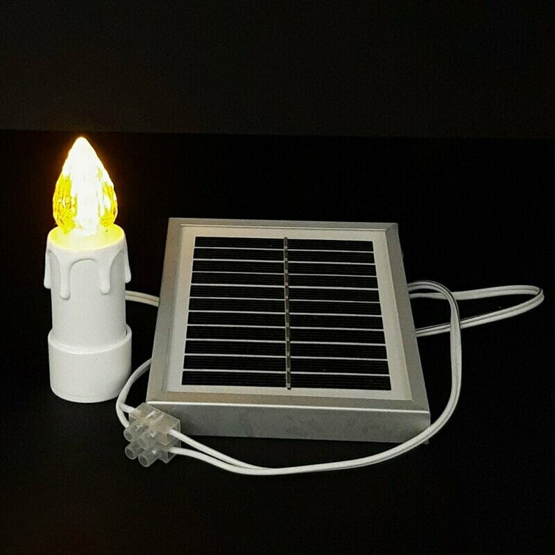 LUMOTTO FOTOVOLTAICO LUCE GIALLA FISSA PER TOMBE A TERRA