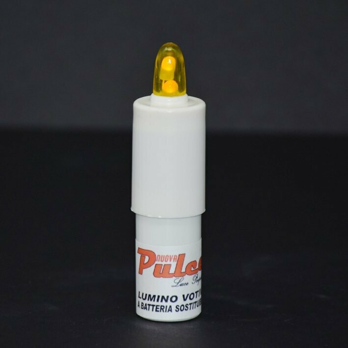 PULCE PG MICRO LUMINO A LED LUCE GIALLA INTERMITTENTE DURATA 6 MESI CON BATTERIA SOSTITUIBILE
